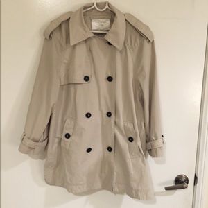 Zara trench coat with detachable hood size small
